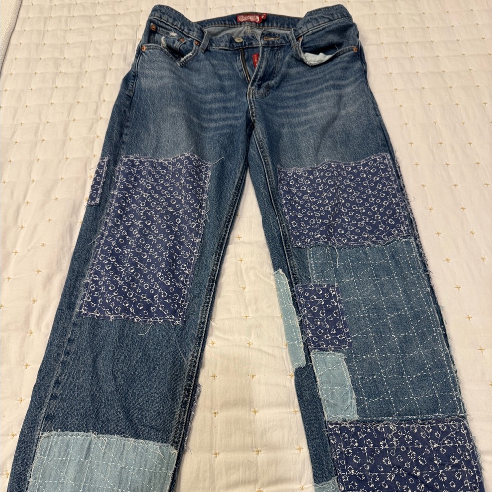 Lucky Brand Blue Patchwork Jeans